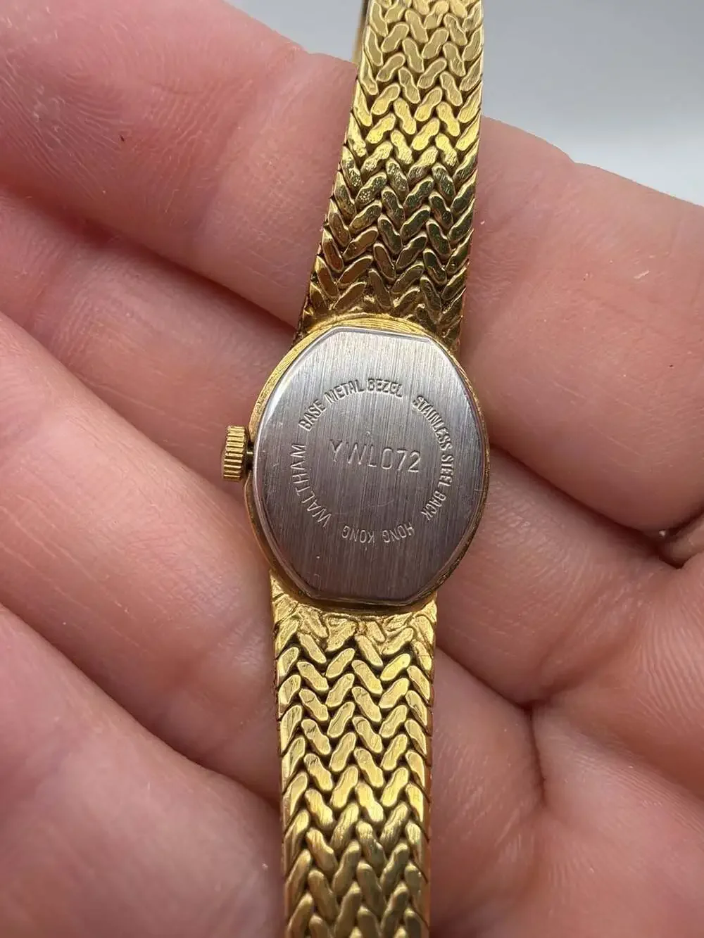 Waltham Diamond Quartz Women's Gold-Tone Bracelet Watch YWL072
